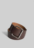Marty Leather Belt - Dark Brown