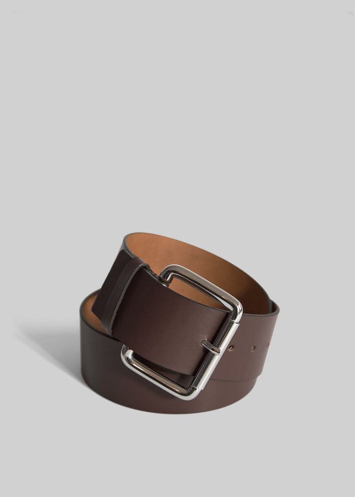 Marty Leather Belt - Dark Brown