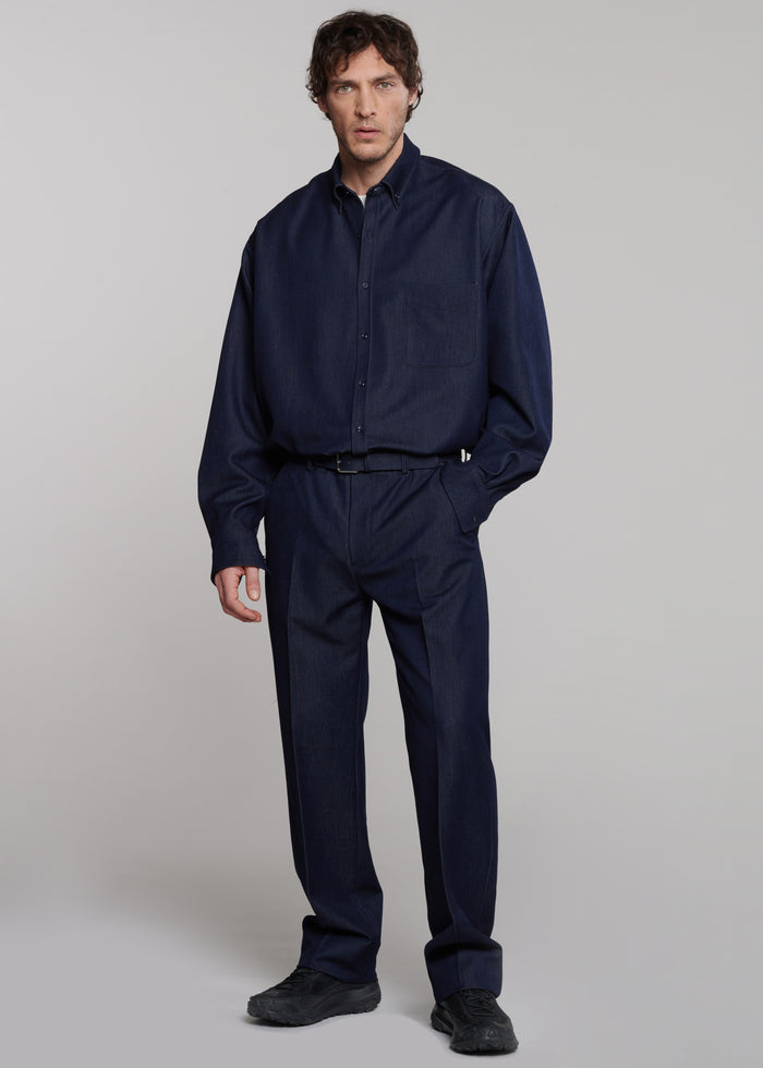 Mason Button Up Shirt - Indigo