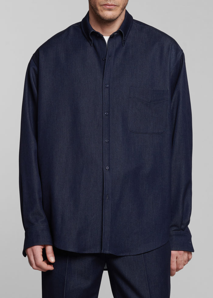 Mason Button Up Shirt - Indigo