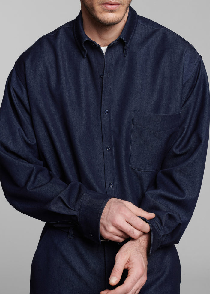 Mason Button Up Shirt - Indigo