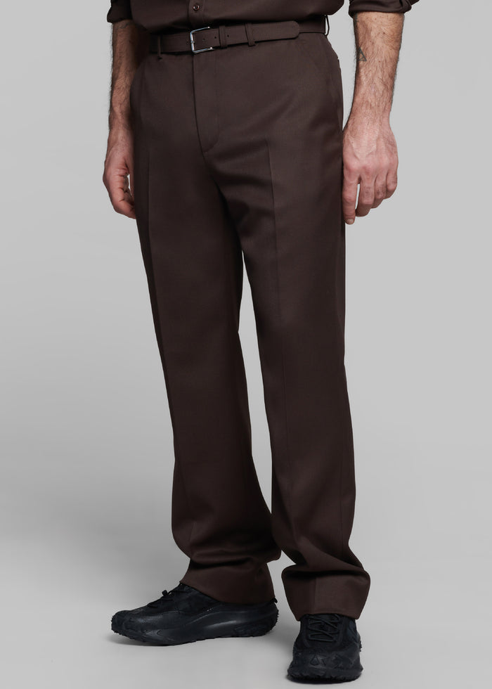 Mason Wool Trousers - Brown