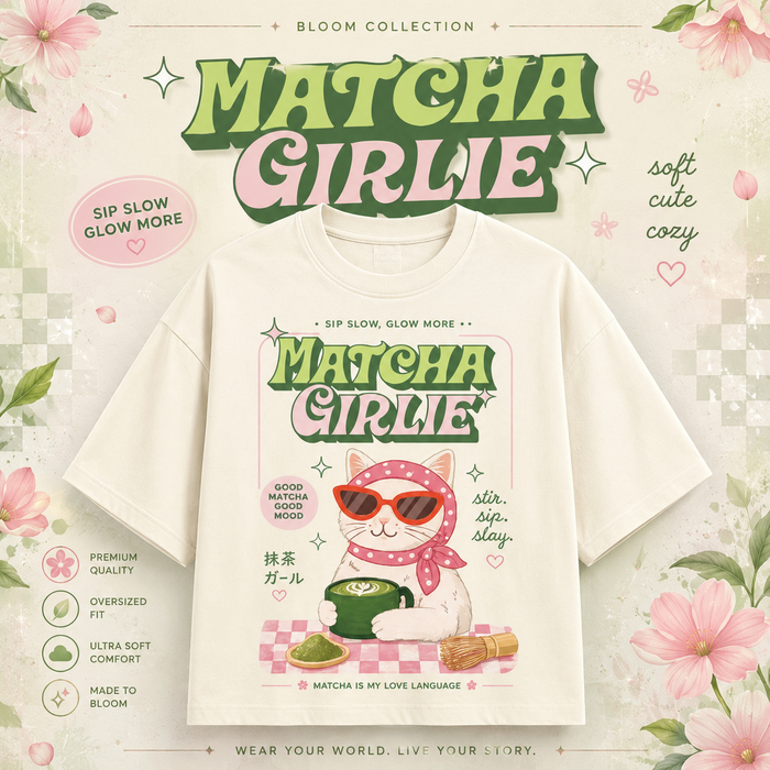 Matcha Girlie Oversized Tee