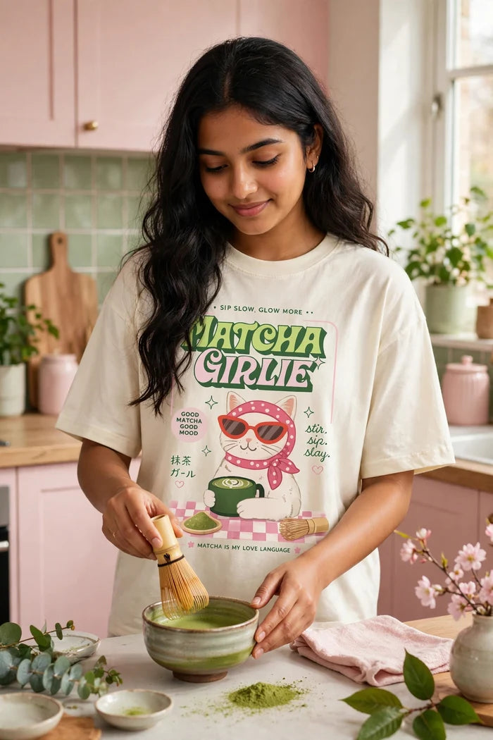 Matcha Girlie Oversized Tee