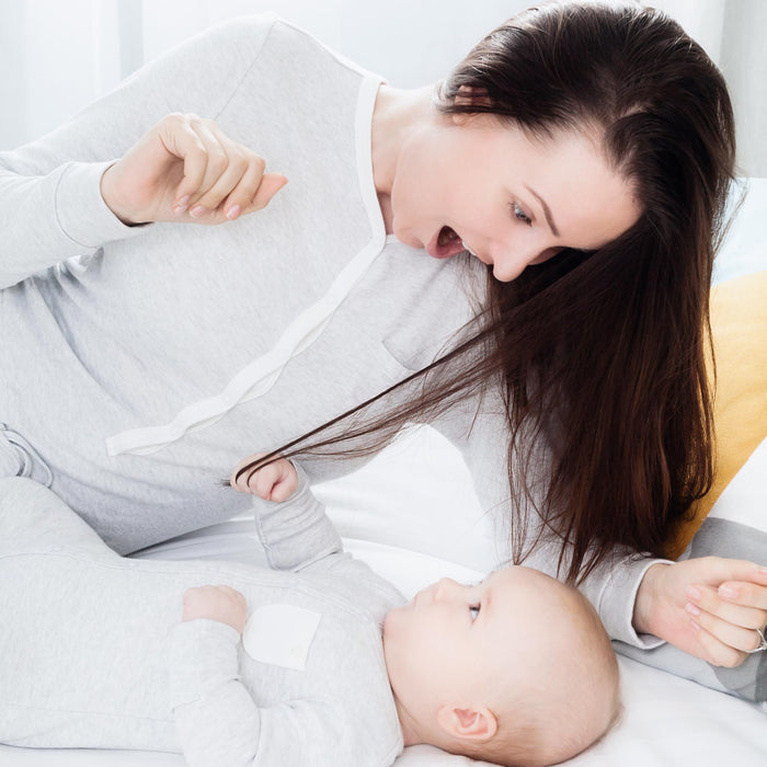 Matching Mum & Baby Grey Pajamas