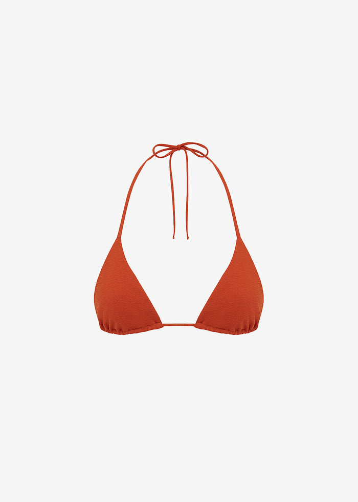 Matteau String Triangle Top - Tomato Crinkle