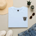 Medieval Shield & Swords T-Shirt — Small Chest Crest Graphic