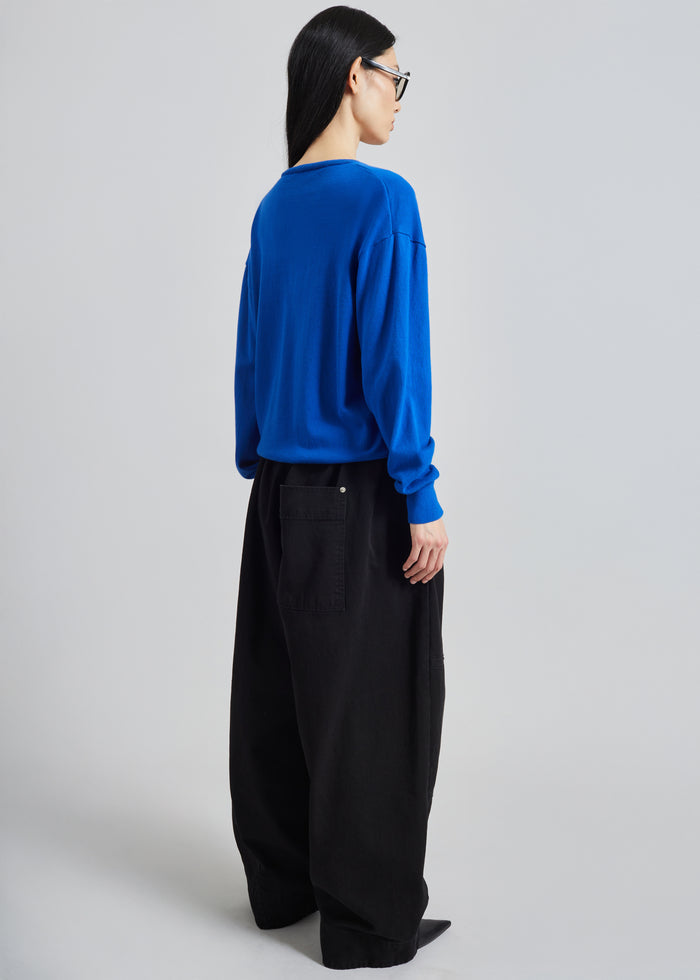 Meera V-Neck Sweater - Cobalt