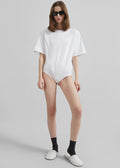 Meida Padded T-Shirt Bodysuit - White