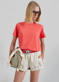 Meriot Simple Tee - Red