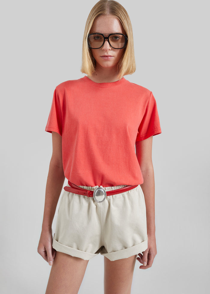 Meriot Simple Tee - Red