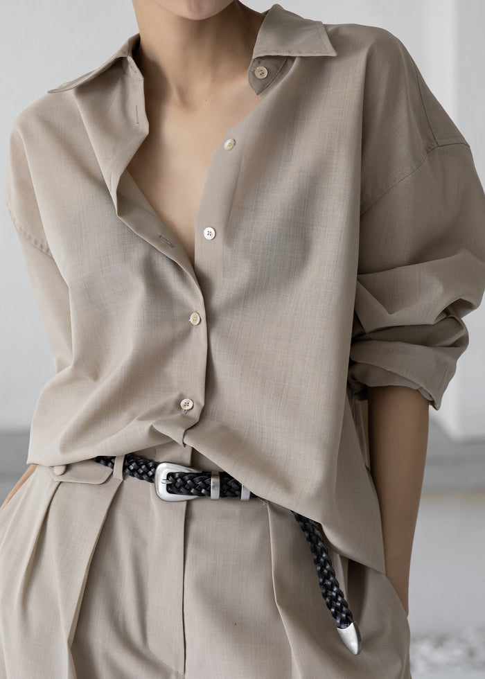 Meslay Sheer Shirt - Beige