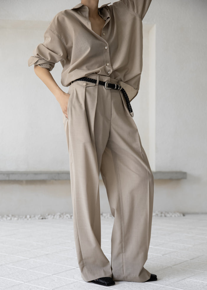 Meslay Sheer Shirt - Beige