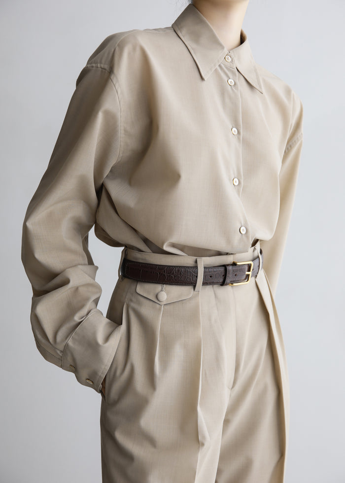 Meslay Sheer Shirt - Beige