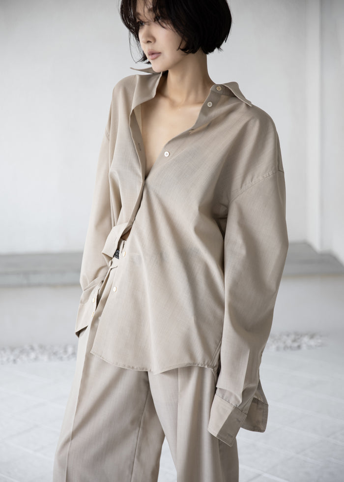 Meslay Sheer Shirt - Beige