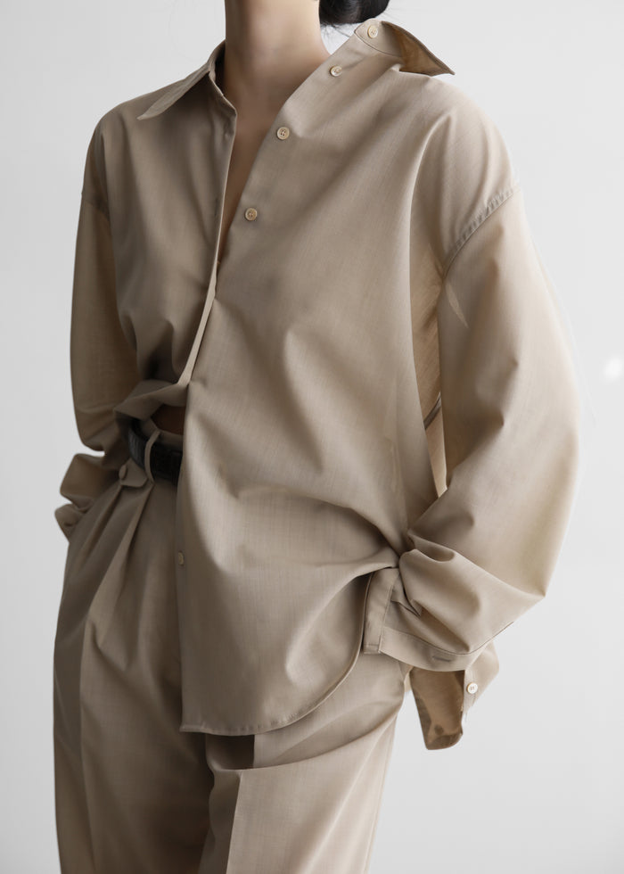 Meslay Sheer Shirt - Beige