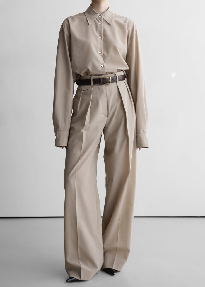 Meslay Sheer Shirt - Beige