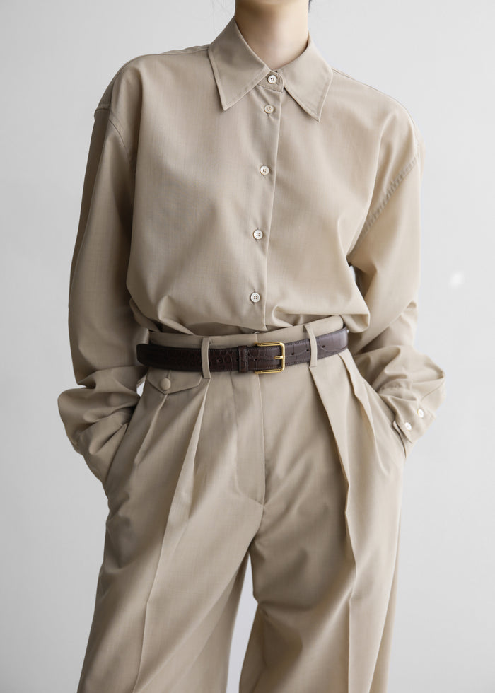 Meslay Sheer Shirt - Beige