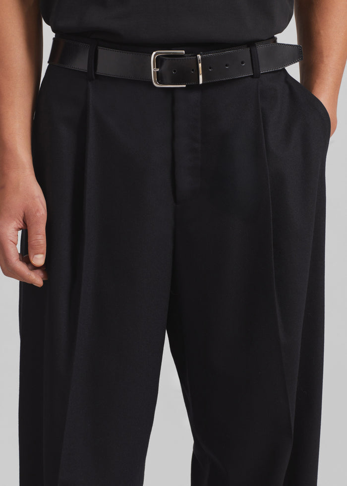 Milton Flannel Trousers - Black