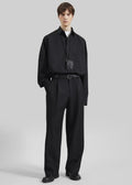 Milton Wool-Blend Shirt - Black