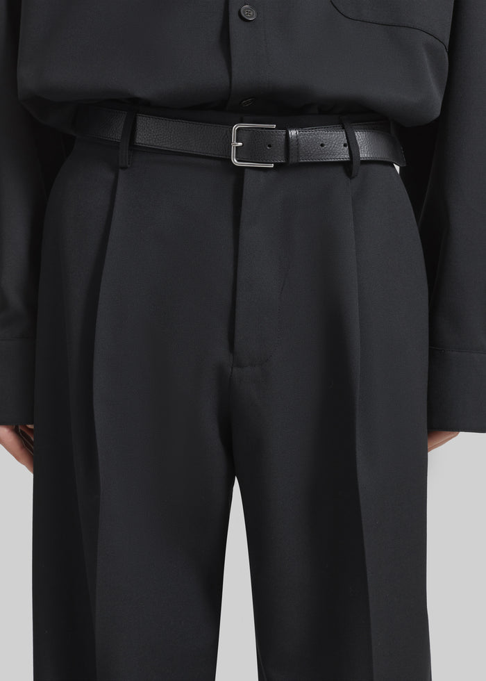 Milton Wool-Blend Trousers - Black