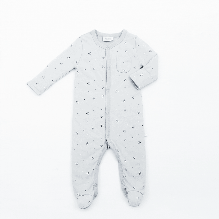 Mini MORI Panda Front-Opening Sleepsuit