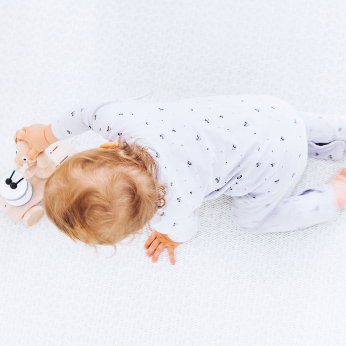 Mini MORI Panda Front-Opening Sleepsuit