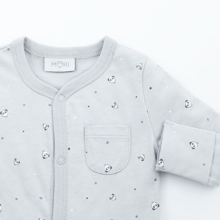 Mini MORI Panda Front-Opening Sleepsuit