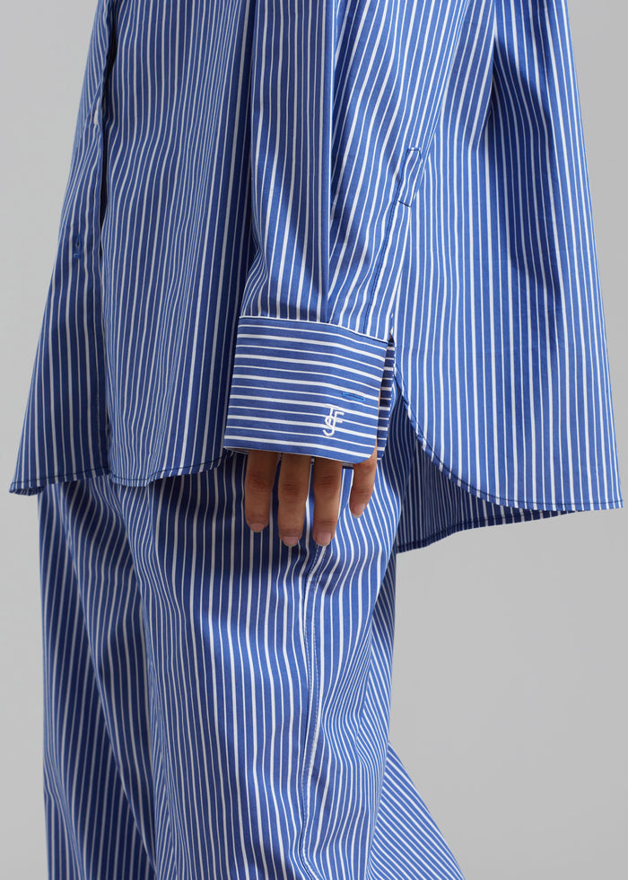 Mirca Pocket Shirt - Blue Multi Stripe