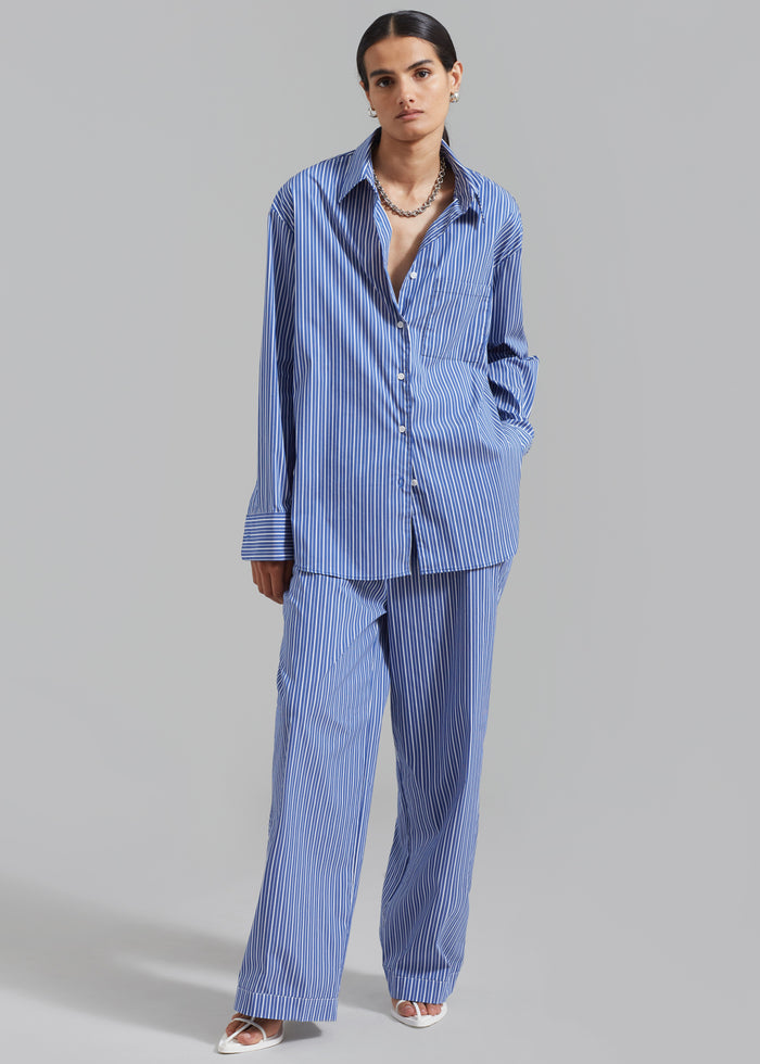 Mirca Pocket Shirt - Blue Multi Stripe