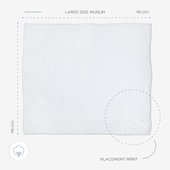 MORI large muslin, white