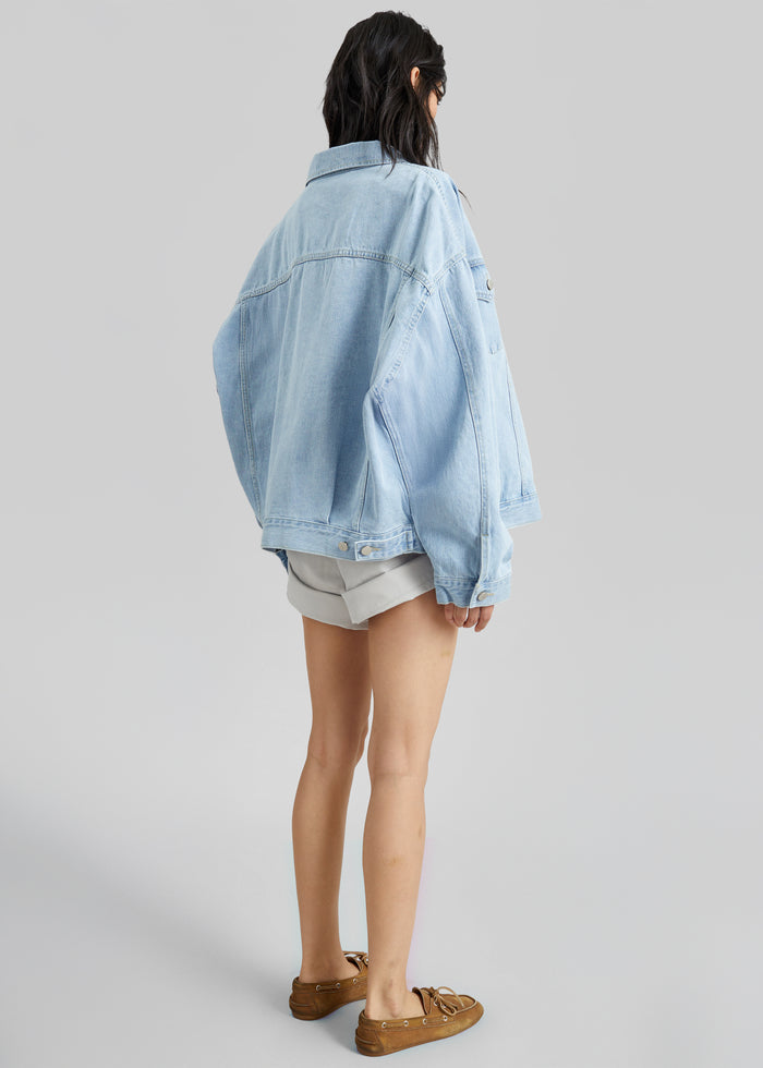 Montauk Oversized Denim Jacket - Light Wash