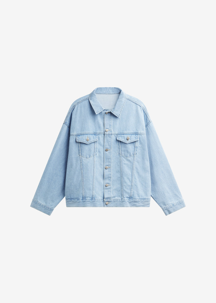Montauk Oversized Denim Jacket - Light Wash