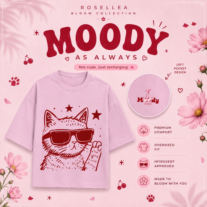 Moody As Always Oversized Tee