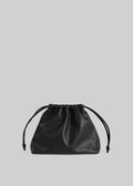 Morgan Faux Leather Small Pouch - Black