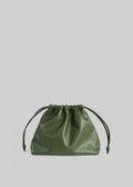 Morgan Faux Leather Small Pouch - Olive