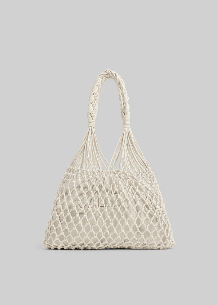 Naia Macrame Bag - Ecru