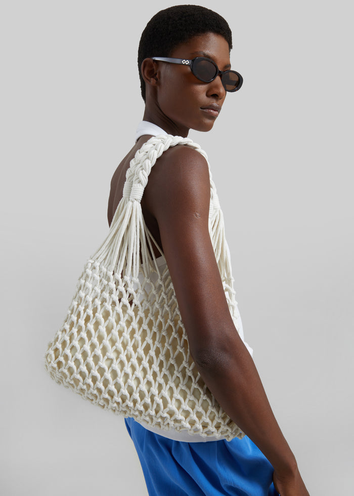 Naia Macrame Bag - Ecru