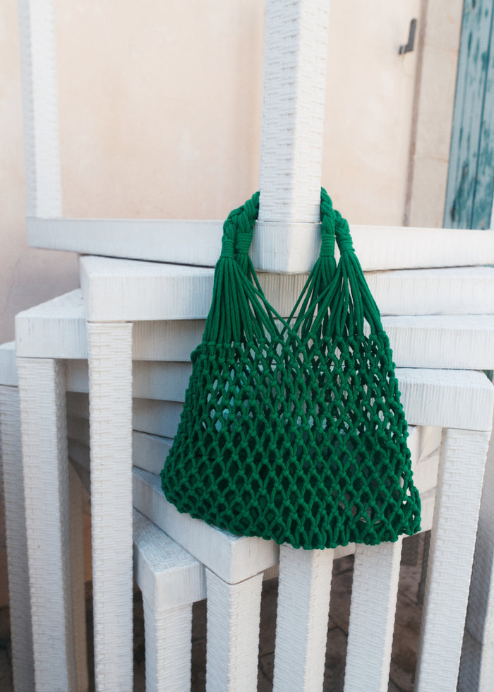 Naia Macrame Bag - Green