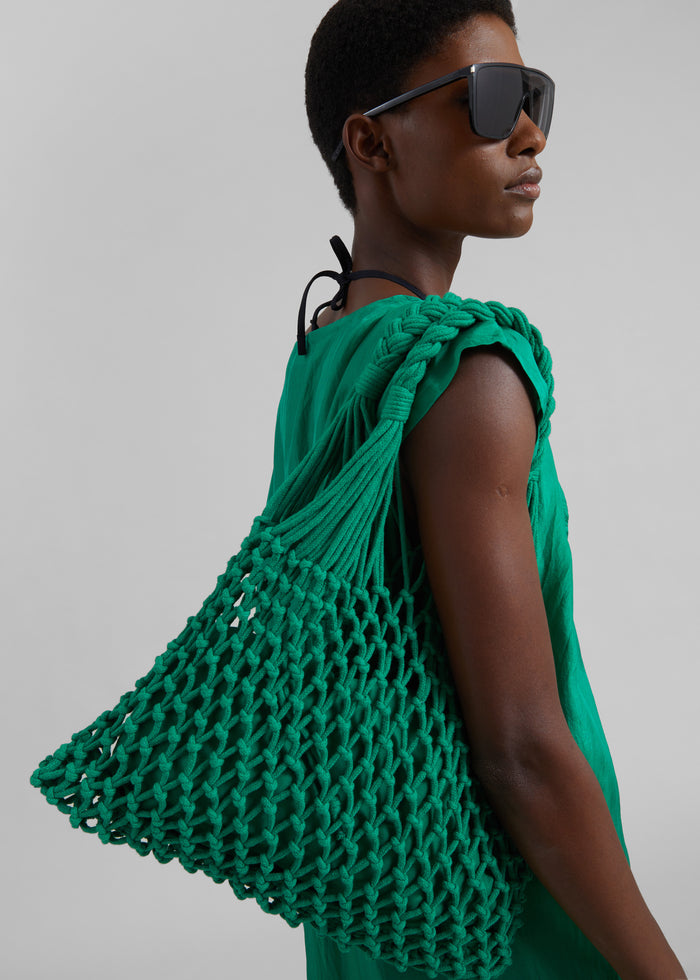 Naia Macrame Bag - Green