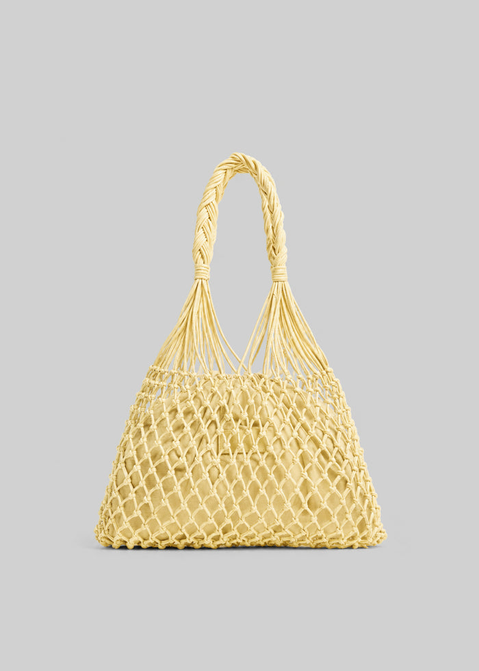 Naia Macrame Bag - Pale Yellow