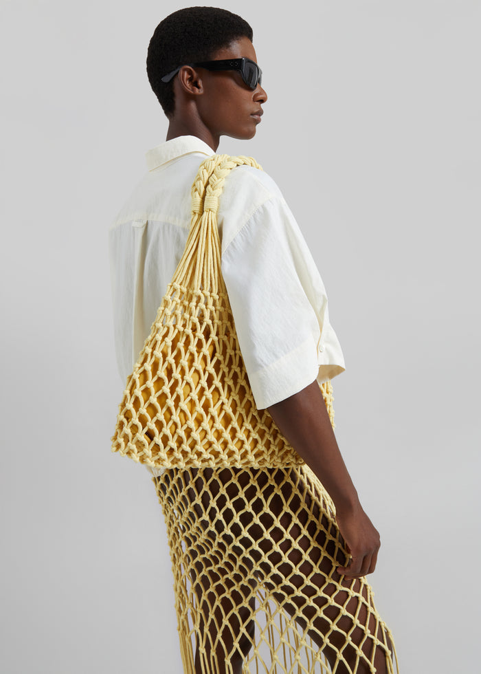 Naia Macrame Bag - Pale Yellow