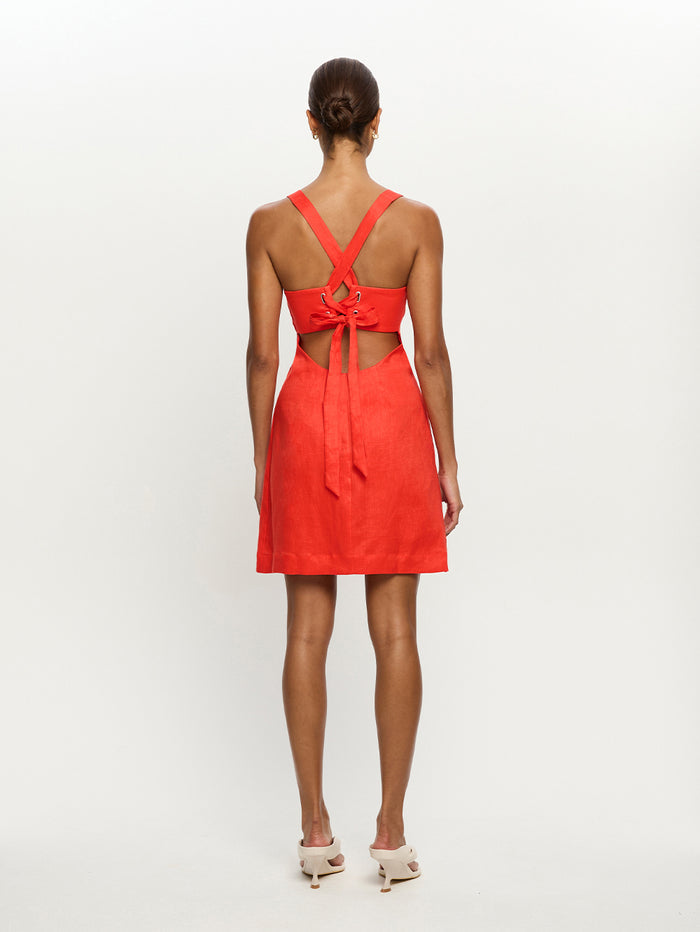 Nala Tie Back Mini Dress
