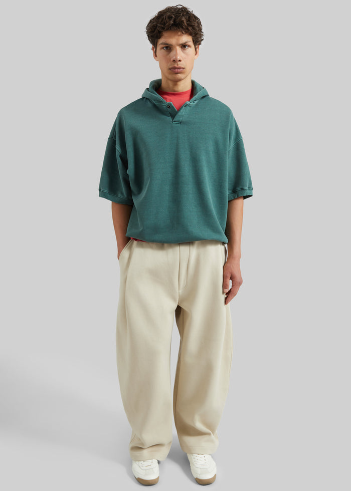 Nas Barrel Leg Sweatpants - Beige