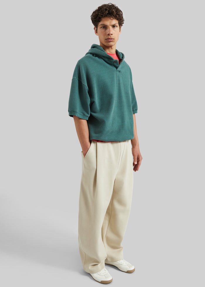 Nas Barrel Leg Sweatpants - Beige