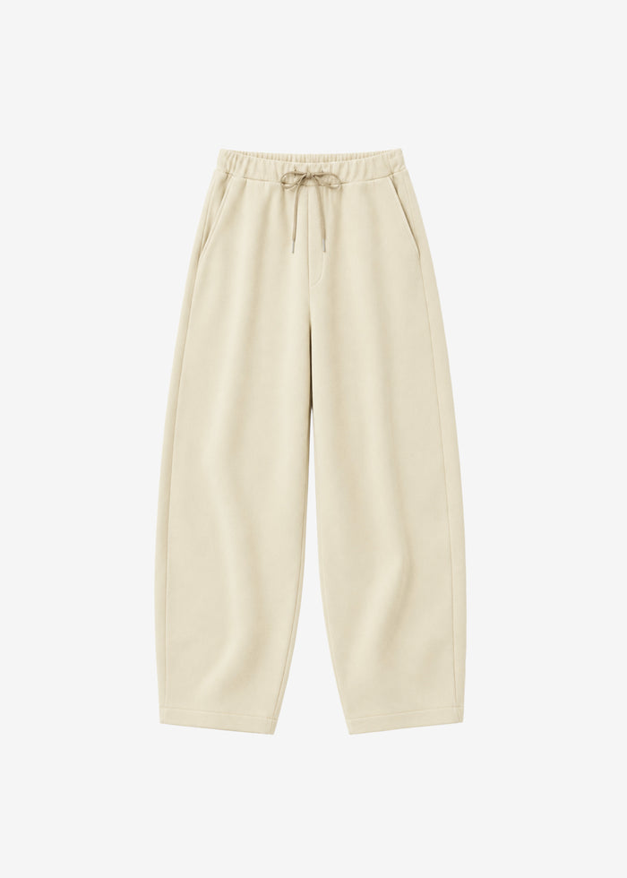 Nas Barrel Leg Sweatpants - Beige