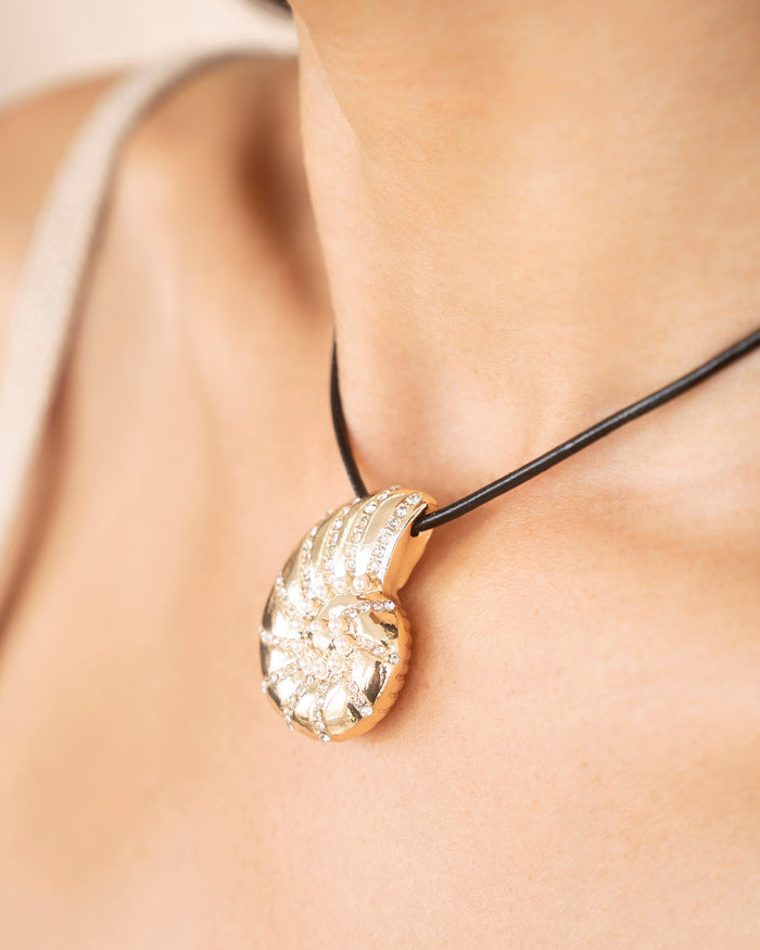 Nautilus Shell Cord Necklace