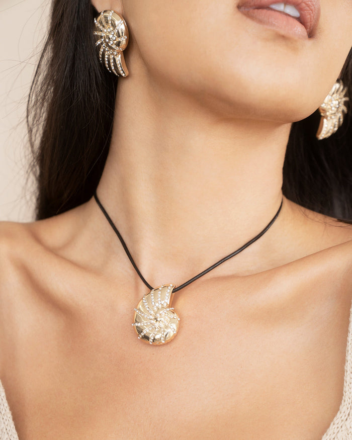 Nautilus Shell Cord Necklace