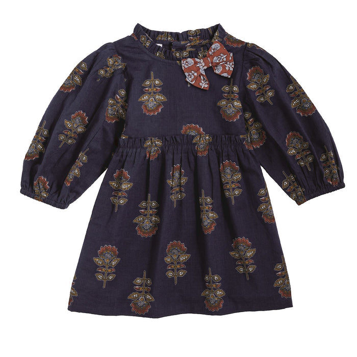 Navy floral dress