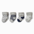 four baby and toddler navy socks